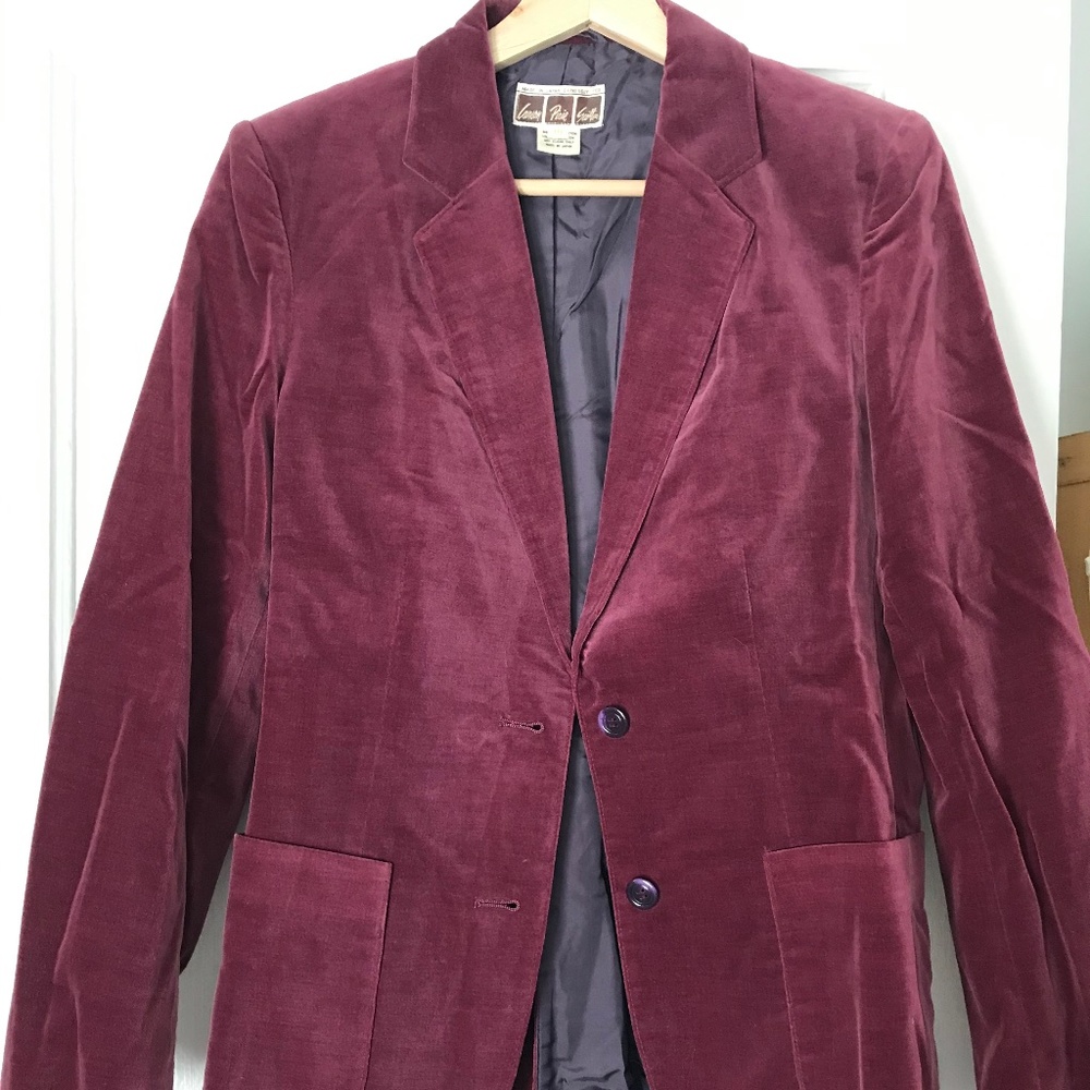 Vintage Velvet Blazer - size 10